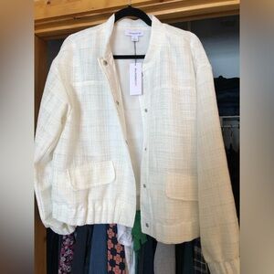 Liz Claiborne Textured Cream Blazer